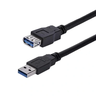 Afbeelding van USB kabel Startech USB3SEXT1MBK A Zwart
