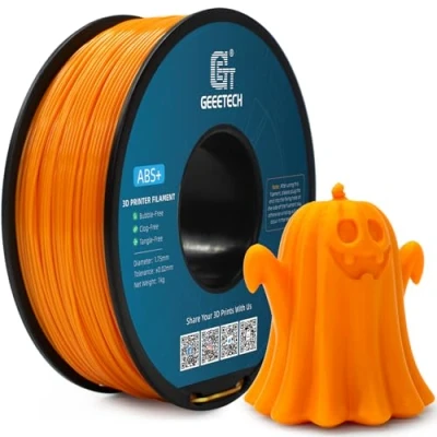 Afbeelding van Geeetech ABS + filament voor 3D printers, 1,75 mm, oranje, filament, 1 kg, spoel