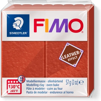 Afbeelding van Roestbruin Fimo Ledereffect