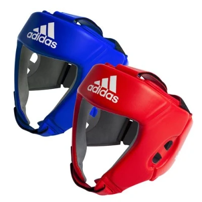 Image de Casque de boxe compétition amateur Adidas Rouge M