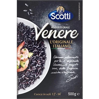 Afbeelding van Riso Gallo Nero Integrale 12 blikjes volkoren zwarte rijst 100% Italiaanse 500 g + 400
