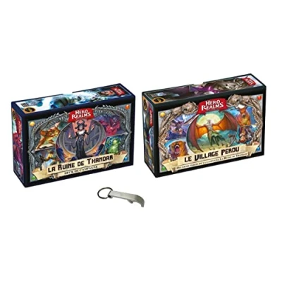 Afbeelding van Set Hero Realms De ruïne van Thandar + het verloren dorp Franse versie 1 Blumie flesopener (ruïne dorp)