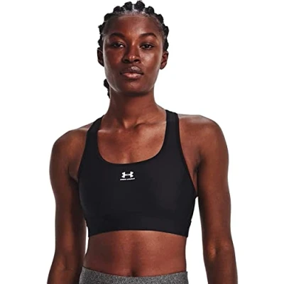 Image de Under Armour Femme Soutien gorge Ua Hg Mid Padless, Noir, XS S