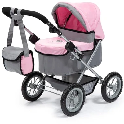 Afbeelding van Bayer Poppenwagen Trendy Grijs en roze (13008AA)