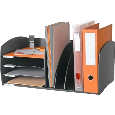 Afbeelding van Paperflow desk organizer, keuze uit 4 of 8 vakjes, verstelbare scheidingswanden