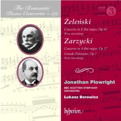 Afbeelding van Jonathan Plowright, BBC Scottish Symphony Orchestra, Lukasz Borowicz Zarzycki/Zelenski: Romantic Piano Concerto Volume 49 (CD)