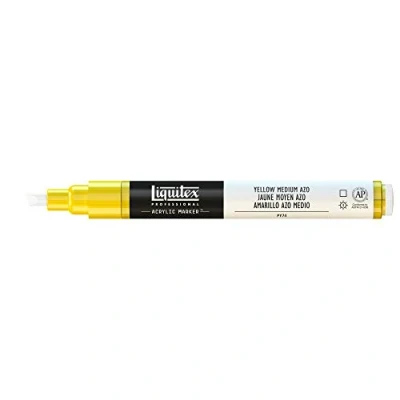Afbeelding van Liquitex 00060 Marker, fijne punt, 2 4 mm, middelgeel, Azo