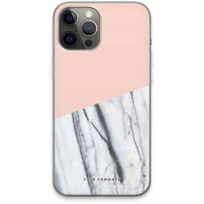Afbeelding van Case Company® hoesje geschikt voor iPhone 13 Pro Max A touch of peach Soft Cover Telefoonhoesje Bescherming aan alle Kanten en Schermrand