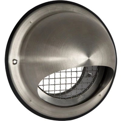 Afbeelding van Nedco buitenrooster rvs bol 150mm