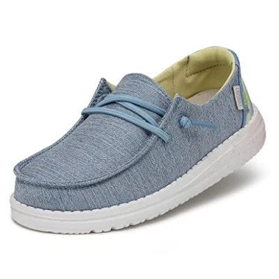 Afbeelding van Hey Dude Wendy Youth mocassinmeisje, Sparkle Denim