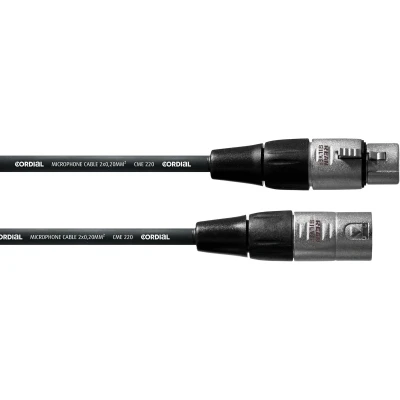 Afbeelding van Cordial CFM10FM XLR Verbindingskabel [1x bus 1x stekker] 10.00 m Zwart