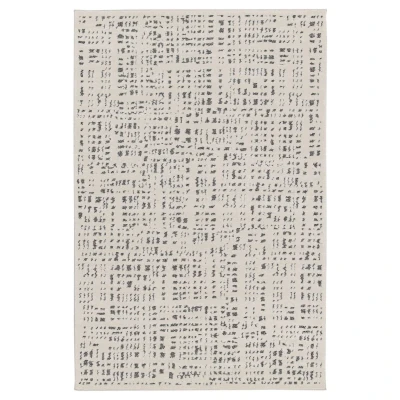 Afbeelding van Design Vloerkleed Relief Vitrum Wit/zwart 160x230 Cm