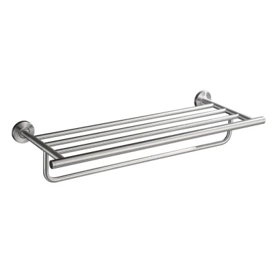 Afbeelding van Wiesbaden 304 handdoekrek lig/hang rond 60cm RVS