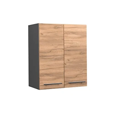 Afbeelding van Vicco Hangkast Fame Line, Krachtige eik goud/Antraciet, 60 cm