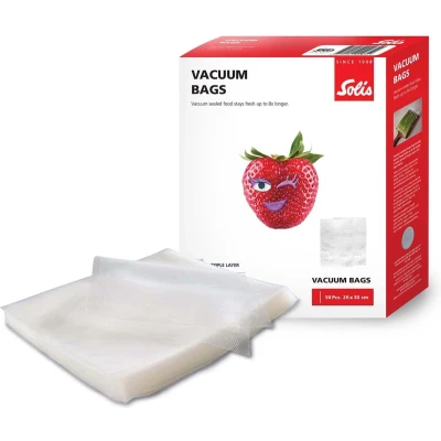 Afbeelding van Solis Vacuumzakken Voedsel 20 x 30 cm Vacumeerzakken Vacuum Opbergzakken 50 Stuks