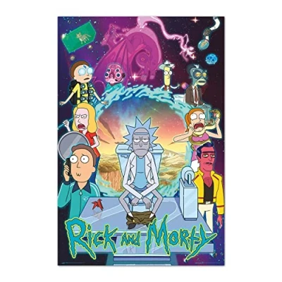 Afbeelding van Poster Rick and Morty Season 4 61x91,5cm