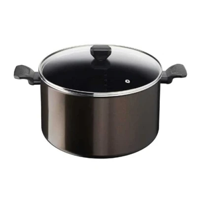 Afbeelding van Tefal Kookpan 30 cm (12,2 l) + glazen deksel, voor alle warmtebronnen behalve inductie, antiaanbaklaag, gemaakt in Frankrijk, Easy Cook &amp; Clean B5546902