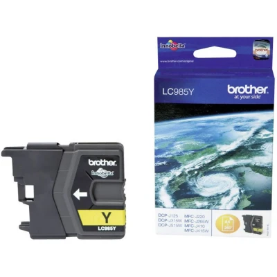 Afbeelding van Brother LC 985Y Inktcartridge Geel