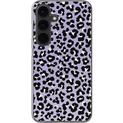 Afbeelding van imoshion hoesje Geschikt voor Samsung Galaxy S24 Siliconen Design Meerkleurig / Leopard Lilac
