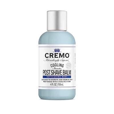 Afbeelding van CREMO Verfrissende aftershave balsem voor mannen mintformule 118 ml Bestrijdt scheerbrandwonden