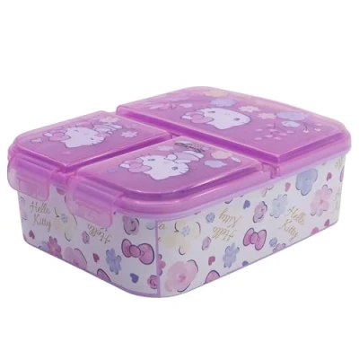Afbeelding van Hello Kitty lunchbox voor kinderen met 3 vakken