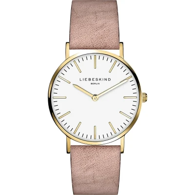 Afbeelding van Liebeskind Berlin Horloge, Dames, Maat: One Size, Beige/rosa