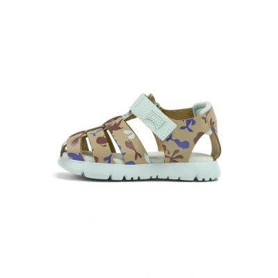 Afbeelding van Camper Oruga Outdoorsandalen voor kinderen, Maat: 26, Beige blau Leer