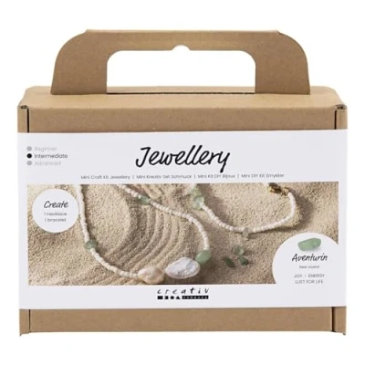 Afbeelding van Creativ Company Mini Hobbyset Sieraden Aventurijn Ketting en Armband