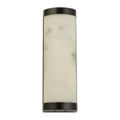 Afbeelding van LED wandlamp Nile, hoogte 36 cm, zwart, staal, IP44