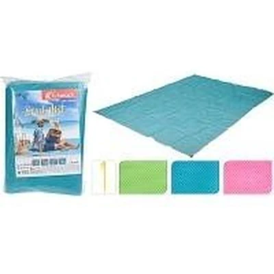 Afbeelding van Strandmat PE zandvrij blauw