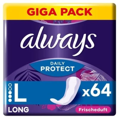 Afbeelding van Always Daily Protect Inlegkruisjes Long 64 stuks