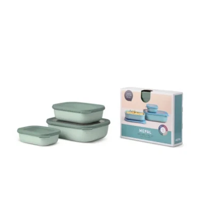 Afbeelding van Multikom Cirqula rechthoekig 3 delige set (500 1000 2000) Nordic sage Mepal