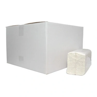 Afbeelding van Euro Products Vouwhanddoekjes 2 laags C vouw cellulose 31 x 25 cm 2432 stuks