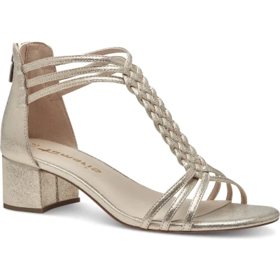 Afbeelding van Tamaris Sandalen, Dames, Maat: 36, Light gold Textiel