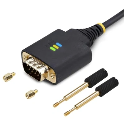 Afbeelding van StarTech.com 1P6FFC USB SERIAL seriële kabel Zwart Type A DB 9