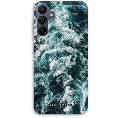 Afbeelding van Case Company® hoesje geschikt voor Samsung Galaxy A25 Zee golf Soft Cover Telefoonhoesje Bescherming aan alle Kanten en Schermrand