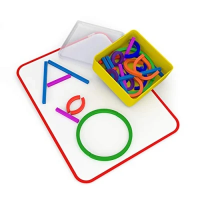 Afbeelding van Osmo Little Genius Sticks &amp; Rings Leeftijden 3 5 jaar Interactief leerspel Fantasie, lettertraining en creativiteit Voor iPad of Fire Tablet (Osmo Base vereist, niet inbegrepen)
