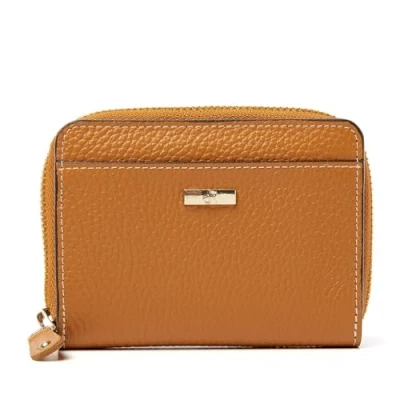 Afbeelding van dR Amsterdam Mint Ladies Wallet 110184 golden oak dames portemonnee