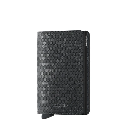 Afbeelding van Secrid Slimwallet Hexagon black Dames portemonnee