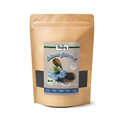 Afbeelding van Biojoy Biologische zwarte komijn (500 g), gedroogd en heel, komijnzaad (Nigella sativa)