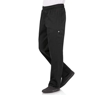 Afbeelding van Chef Works unisex slim fit cargo broek zwart XXL