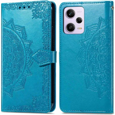 Afbeelding van iMoshion Hoesje Met Pasjeshouder Geschikt voor Xiaomi Redmi Note 12 Pro Mandala Bookcase Turquoise