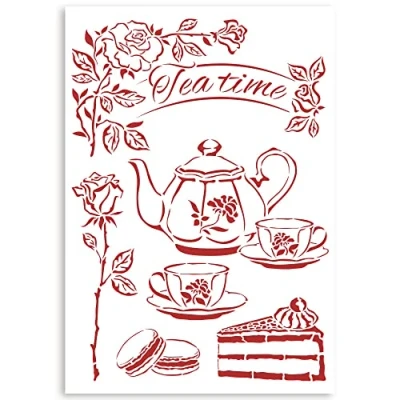 Afbeelding van Stamperia Stencil A4 Casa Granada Tea (KSG489) (DISCONTINUED)