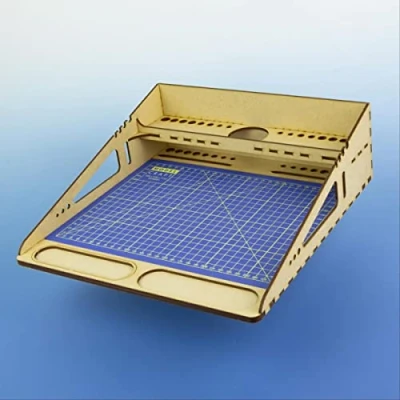 Afbeelding van ModelCraft WTA4CM Hobby Modelbouw Werkstation MDF A4 Formaat met Snijmat Houder