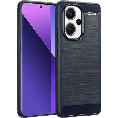 Afbeelding van imoshion Hoesje Geschikt voor Xiaomi Redmi Note 13 Pro Plus (5G) Siliconen Brushed Backcover Donkerblauw