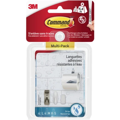 Afbeelding van Bevestigingsstrip Command waterbestendig 16 stuks