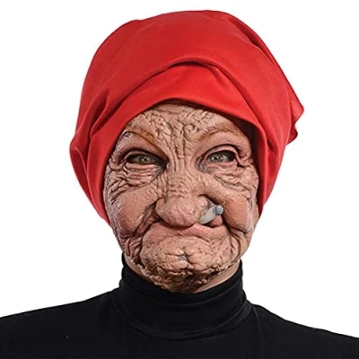 Afbeelding van Roexboz Latex horrormasker voor Halloween, uniseks masker themafeest, gemaskerd bal, carnaval