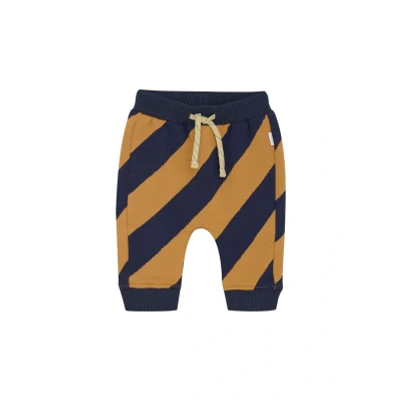 Afbeelding van Noppies Jongens Broek Spinnerstown Stripe Pattern Dark Blue 86 95% Organisch katoen / 5% Elastomeer