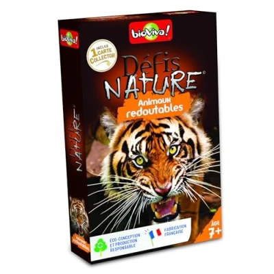 Image de Jeu de cartes Bioviva Défis Nature Animaux Redoutables