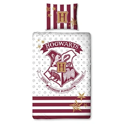Image de HARRY POTTER PARURE DE LIT 140X200 HOGWARTS &#039;100% COTTON&#039;